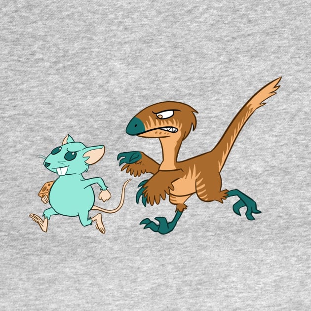 A rat and a velociraptor by damnyouwillis